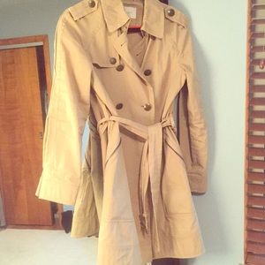 Loft camel color classic trench coat